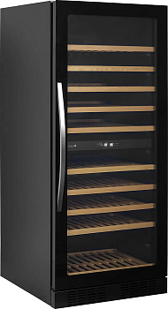  Винный шкаф TEFCOLD TFW300-2F ЧЕРНЫЙ, ДВЕРЬ БЕЗ РАМЫ (E5520) на сайте Белторгхолод