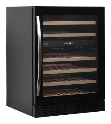 Винный шкаф TEFCOLD TFW200-2F ЧЕРНЫЙ, ДВЕРЬ БЕЗ РАМЫ (E5522) на сайте Белторгхолод
