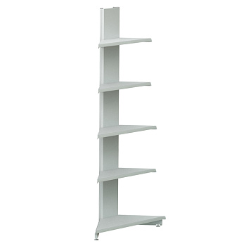  Стеллаж пристенный угловой внешний для детских товаров Stahler Eco Line G=370 H=2250 на сайте Белторгхолод