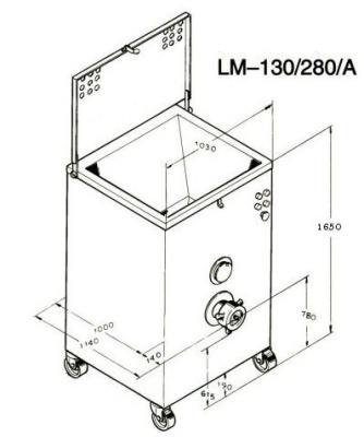 Автоматическая мясорубка KT LM-130/280А