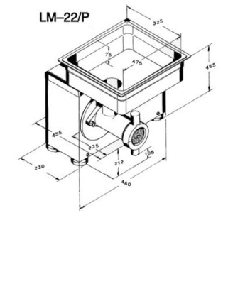 Мясорубка KT LM-22/P