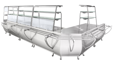 Прилавок-витрина холодильный Abat ПВВ(Н)-70Т-С-НШ