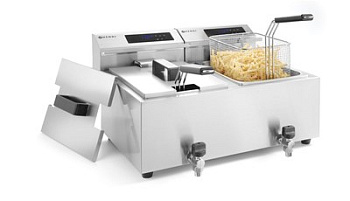  Фритюрница Hendi MasterPro 2 × 8 л со сливным краном (арт. 207376) на сайте Белторгхолод