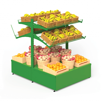  Фруктово-овощной модуль островной Stahler Garden H=1600 L=1250 G=800×2 (N-AA 10161228) на сайте Белторгхолод