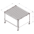 Подиум овощной металлический Stahler Garden H=700 L=1250 G=800 (N-AA 14708125) на сайте Белторгхолод