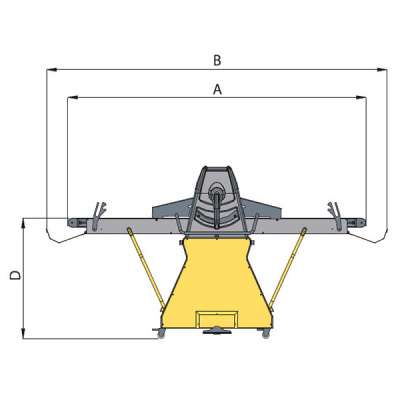 Тестораскаточная машина Flamic SF600DX850