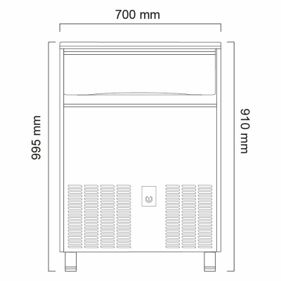 Льдогенератор Icematic C 90 A (Cherry)
