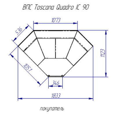 Витрина холодильная Italfrigo TOSCANA Quadro IC90 на сайте Белторгхолод