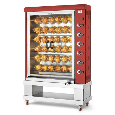 Гриль электрический CB E-36P-S6-RED-RAL 3000