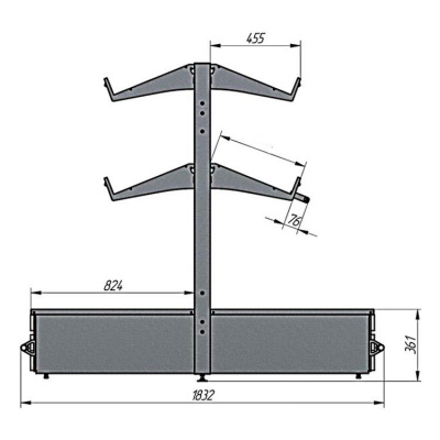 Фруктово-овощной модуль островной с декоративной панелью ЛДСП Stahler Garden H=1600 L=1200 G=2×800 (N-AA 30161228) на сайте Белторгхолод