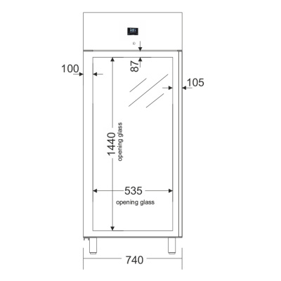 Шкаф холодильный Zernike KLIMA MEAT BASIC KMB700PV INOX на сайте Белторгхолод