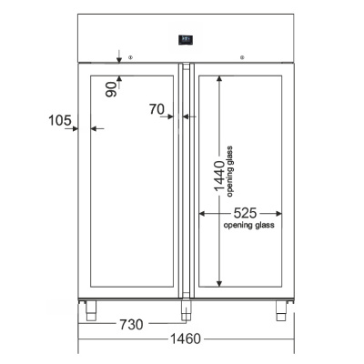 Шкаф холодильный Zernike KLIMA MEAT BASIC KMB1500PV INOX на сайте Белторгхолод