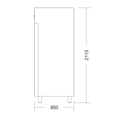 Шкаф холодильный Zernike KLIMA MEAT BASIC KMB700PV BLACK REAR GLASSED на сайте Белторгхолод