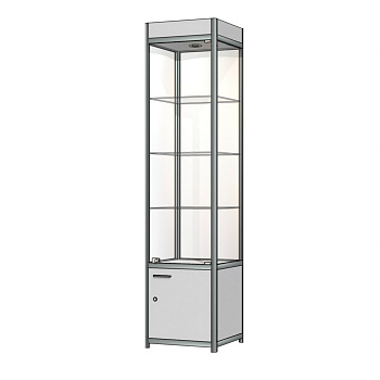  Витрина из алюминиевого профиля Витрина Плюс EuroShop ВП4-500х500х2000 на сайте Белторгхолод
