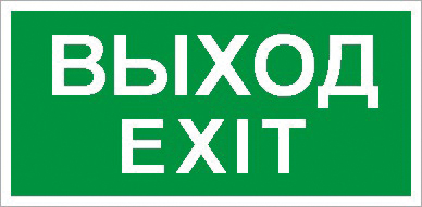 ПЭУ 011 Выход/Exit (240х125) PC-M /комплект, 2шт./ MIZAR SP