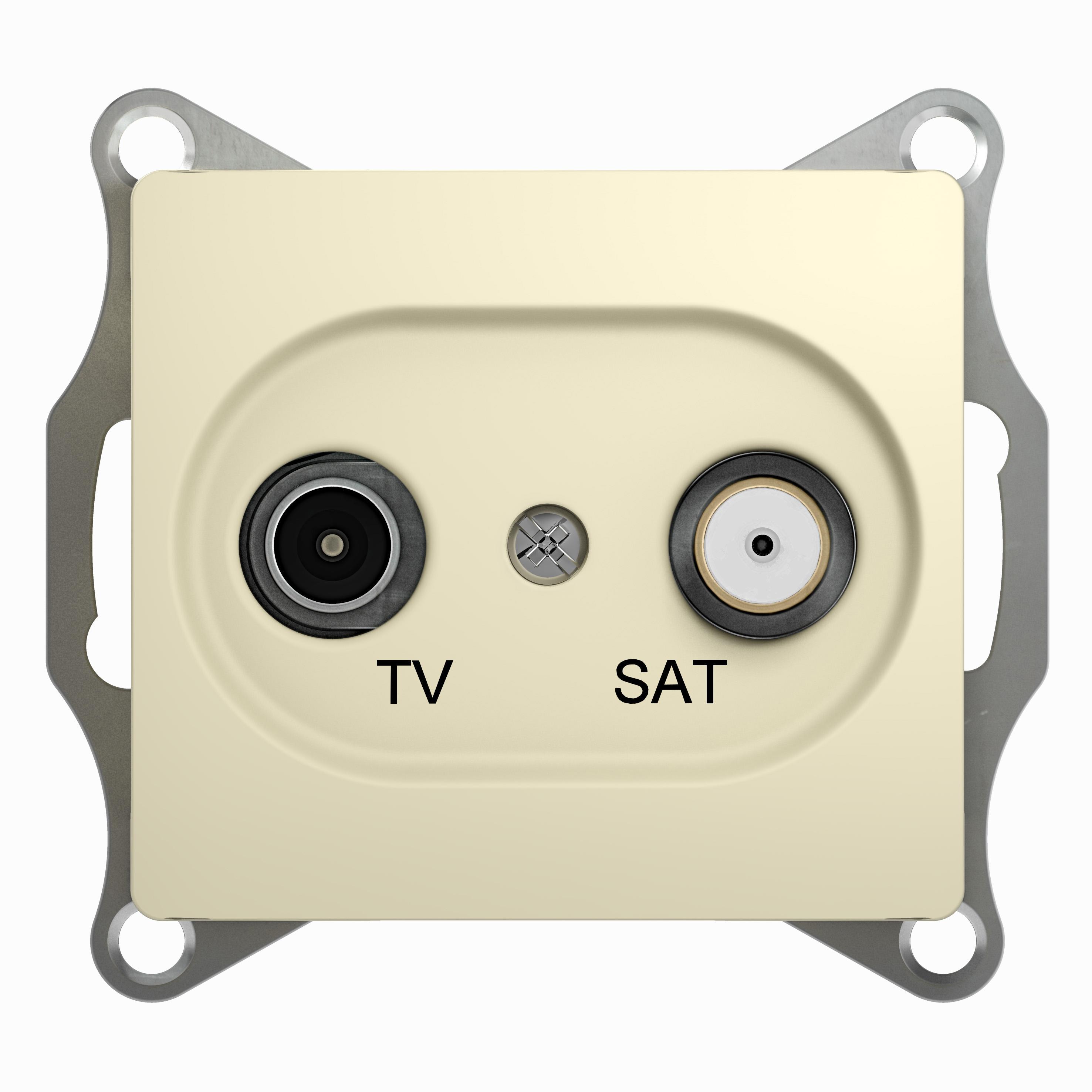 GSL000297 Розетка TV/SAT оконечная 1DB (бежевый) (10шт/уп), Ввезен из РФ