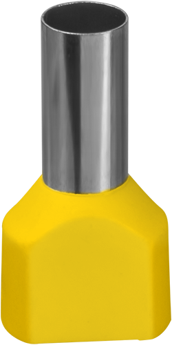 Наконечник Navigator 61 043 NET-E2-6.0-14-B50 НШВИ2, желт.2 провода (50шт/упак), Ввезен из РФ