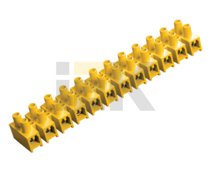 Зажим винтовой ЗВИ-80 н/г 10-25мм2 12пар желтые IEK