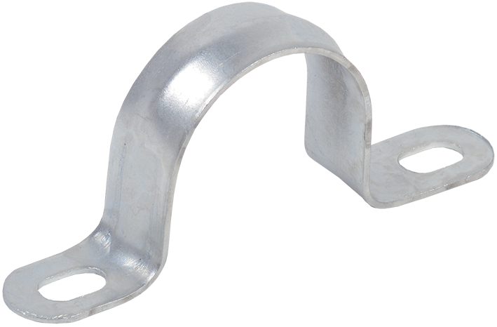 Скоба металлическая двухлапковая d=10-11мм IEK