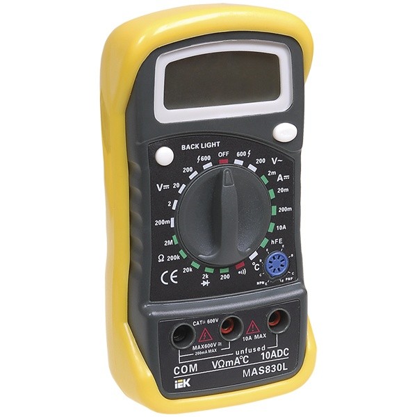 Мультиметр цифровой  Master MAS830L IEK TMD-3L-830, Ввезен из РФ