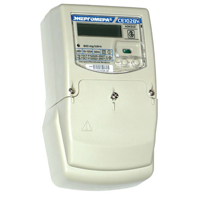 Счетчик эл.эн. электронный 1ф СЕ 102 BY S7 145 OKPSVZ с PLC-модемом, РБ, Код ОКРБ 007-2012: 26.51.63.700