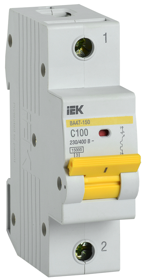 KARAT Авт. выкл. ВА47-150 1P C 100А 15кА IEK