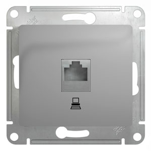 GSL000381K Розетка компьютерная RJ45, кат.5е (алюминий), Ввезен из РФ