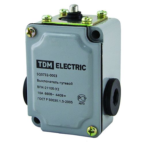 Выкл.путевой ВПК 2110Б 10А 660В TDM, SQ0732-0003,  Ввезен из РФ. Код ОКРБ 007-2012: 27.33.11