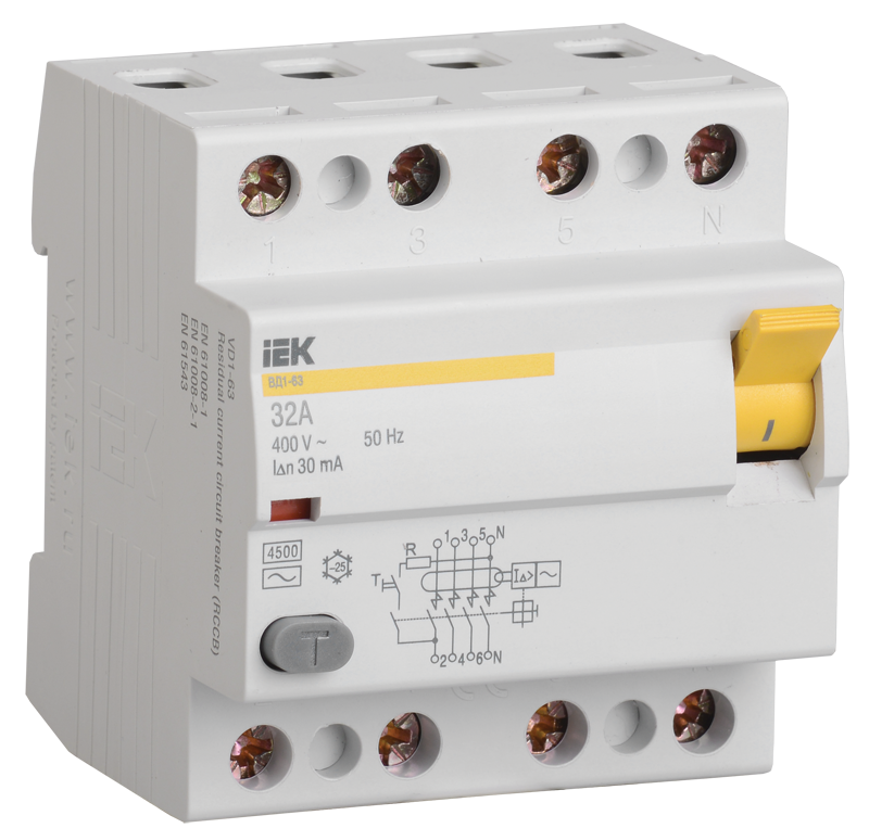 УЗО ВД1-63 4Р 40А 30мА тип А IEK