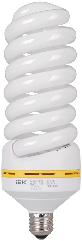 Лампа люм.комп. спираль КЭЛ-FS E27 65Вт 4000К ИЭК, .