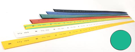 Трубка термоусадочная ТТУ нг-LS 20/10 зеленая 1м IEK,