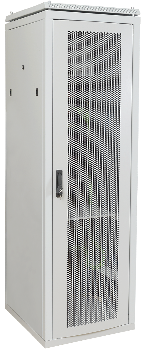 ITK Шкаф сетевой 19" LINEA N 24U 600х800 мм перфорированная передняя дверь серый