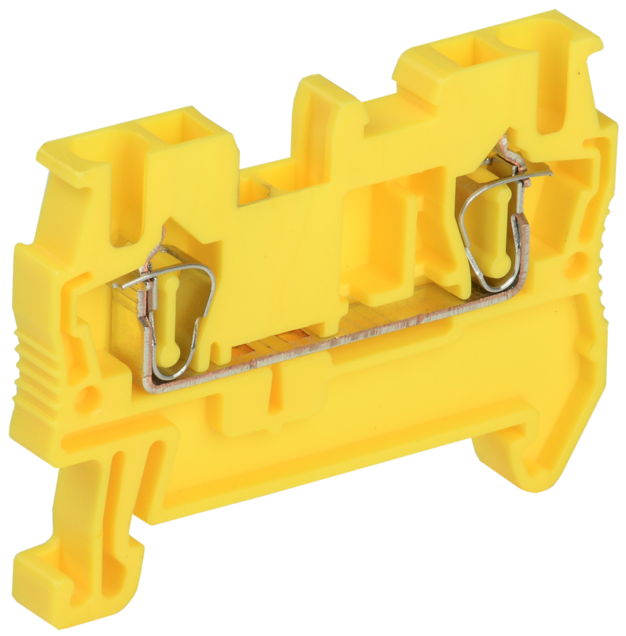 Клемма пружинная КПИ 2в-2,5 31А желтый IEK