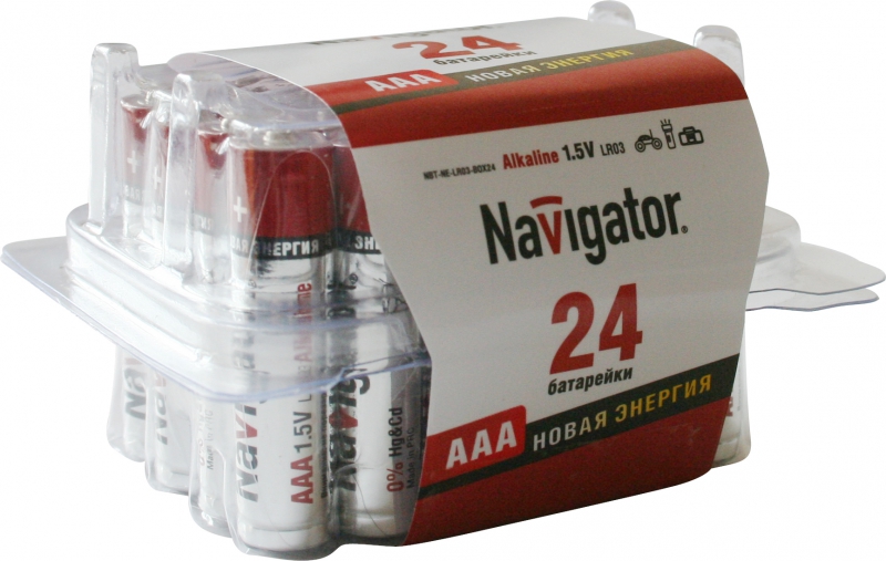 Элемент питания Navigator 94 787 NBT-NE-LR03-BOX24, Ввезен из РФ