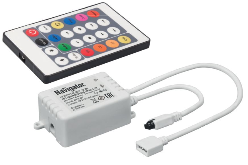 Контроллер  ND-CMRGB72IR-IP20-12V Navigator 71364, Ввезен из РФ