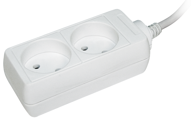 Удлинитель У2 2 места 2P/1,5 метра 2х0,75мм2 10А/250В IEK