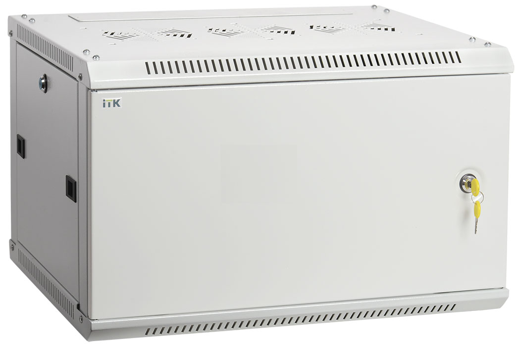ITK Шкаф LINEA W 6U 600x450 мм дверь металл, RAL7035