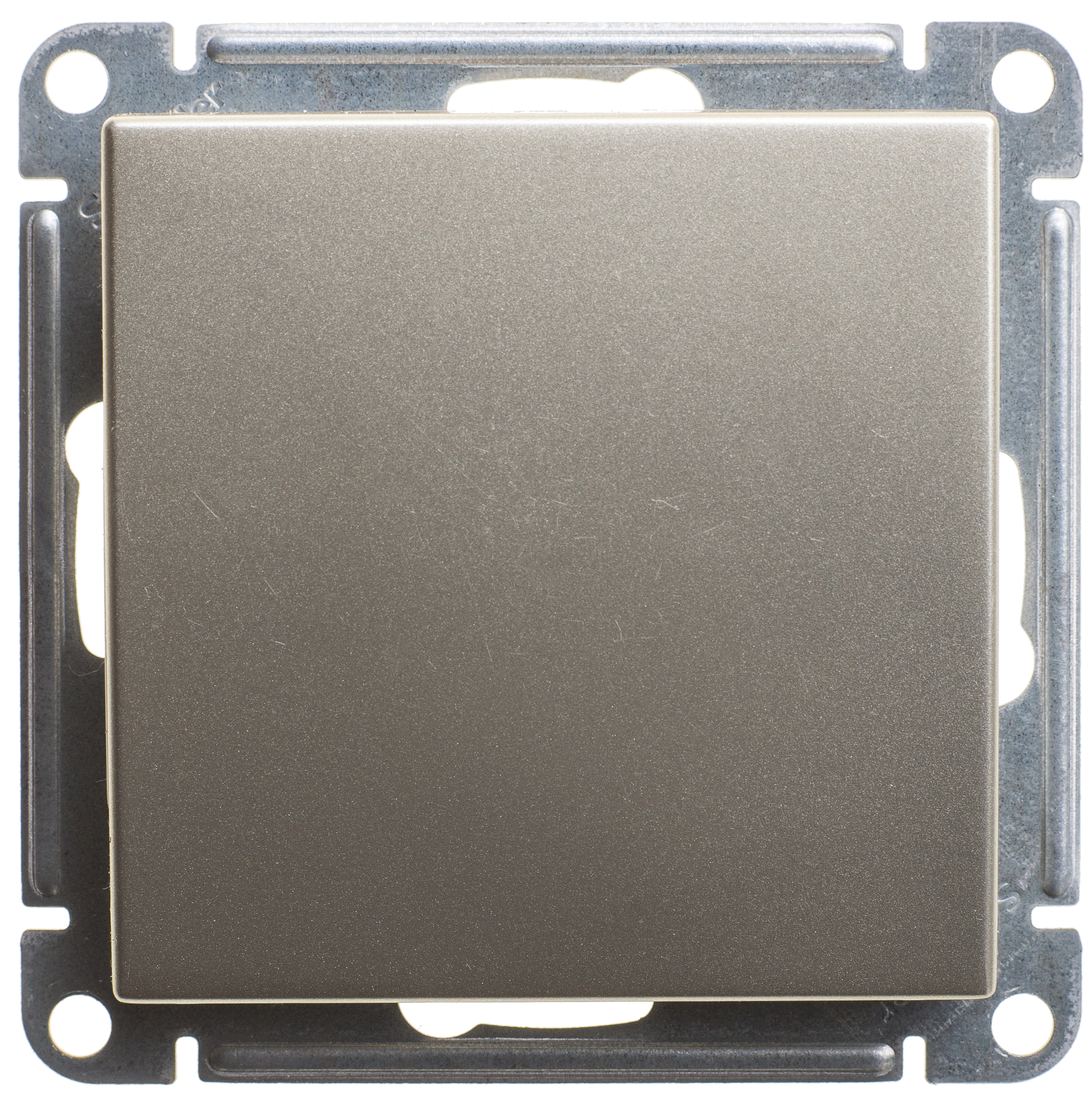 W59 Переключатель 1кл. с/у 10А (мат.хром, б/рамки)(10шт) VS610-156-5-86,