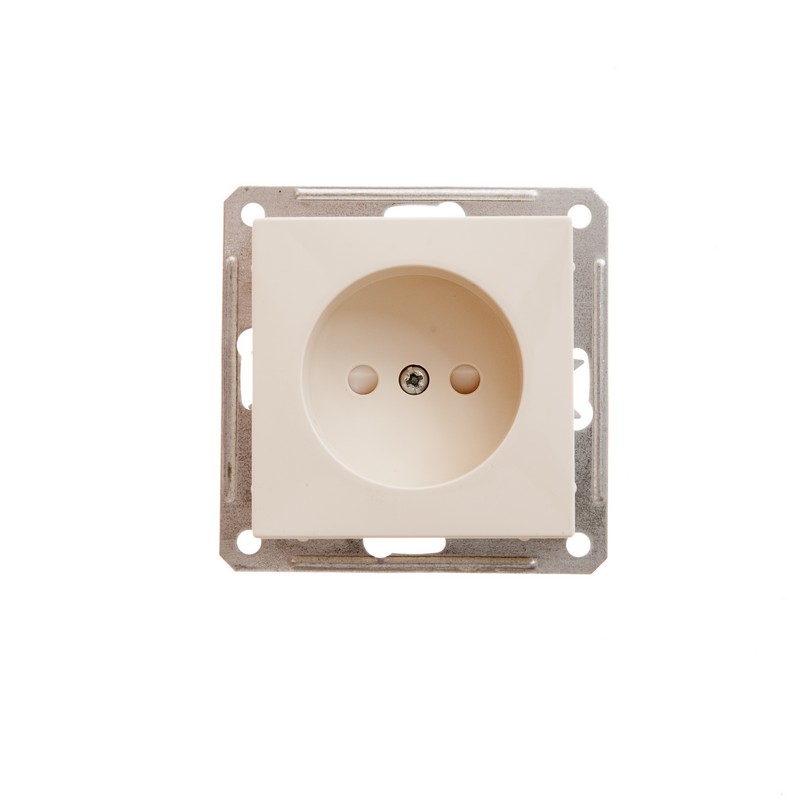 W59 Розетка 1-я с/у без /з з/шт 16А (сл.кость, б/рамки)(20шт) RS16-151-2-86,