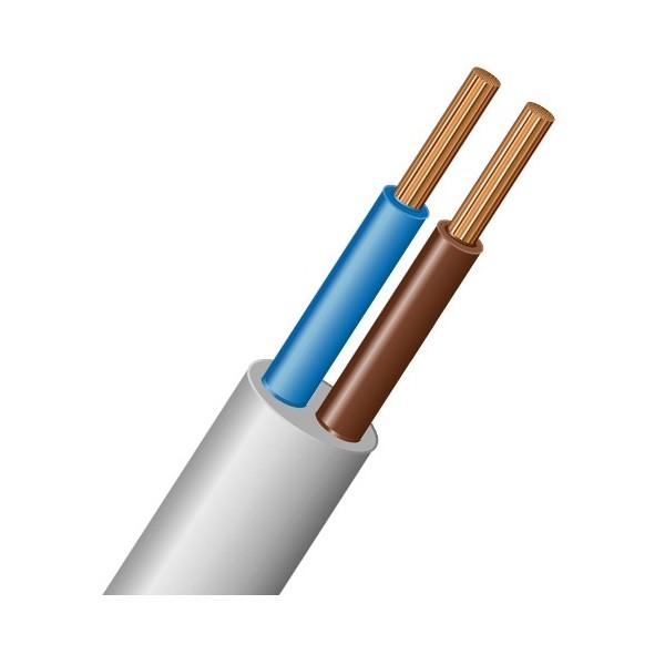 Провод ПВС-Т 2х 2,5 (белый), РБ,