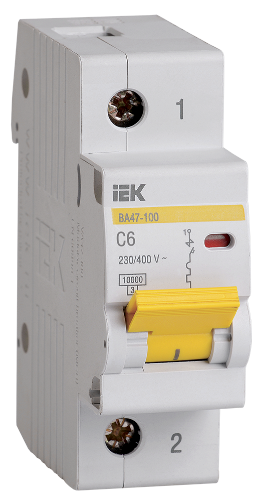 KARAT Авт. выкл. ВА47-100 1P C 6А 10кА IEK