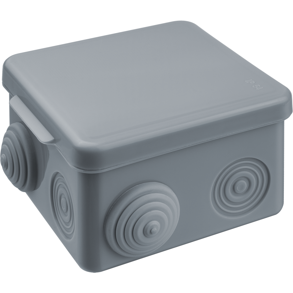 Коробка Navigator 93 247 NSS-DB-80-80-50-7-GR распаячная открытого монтажа, Ввезен из РФ