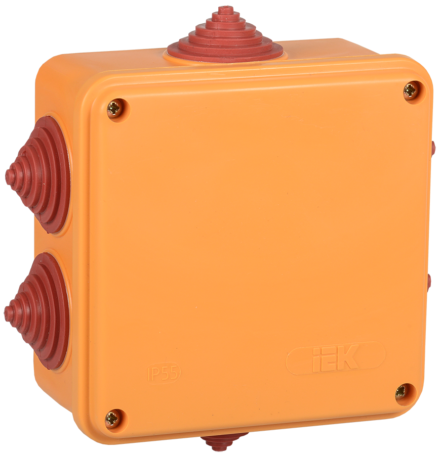 Коробка расп. огн. ПС 100х100х50мм 4P 10мм2 IP55 6 вв. IEK