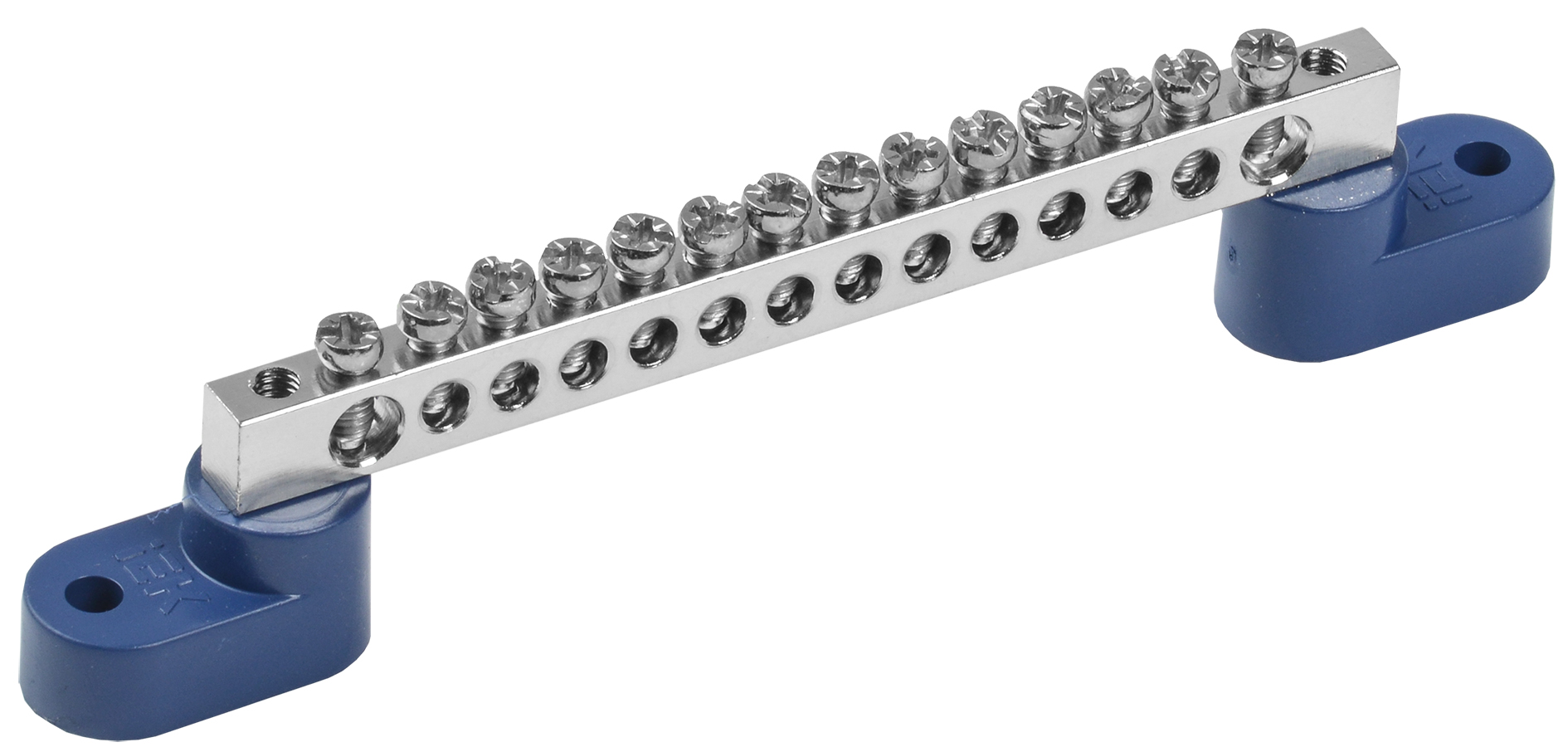 Шина N "ноль" на двух угловых изол. Ni ШНИ-6х9-14-У2-С IEK