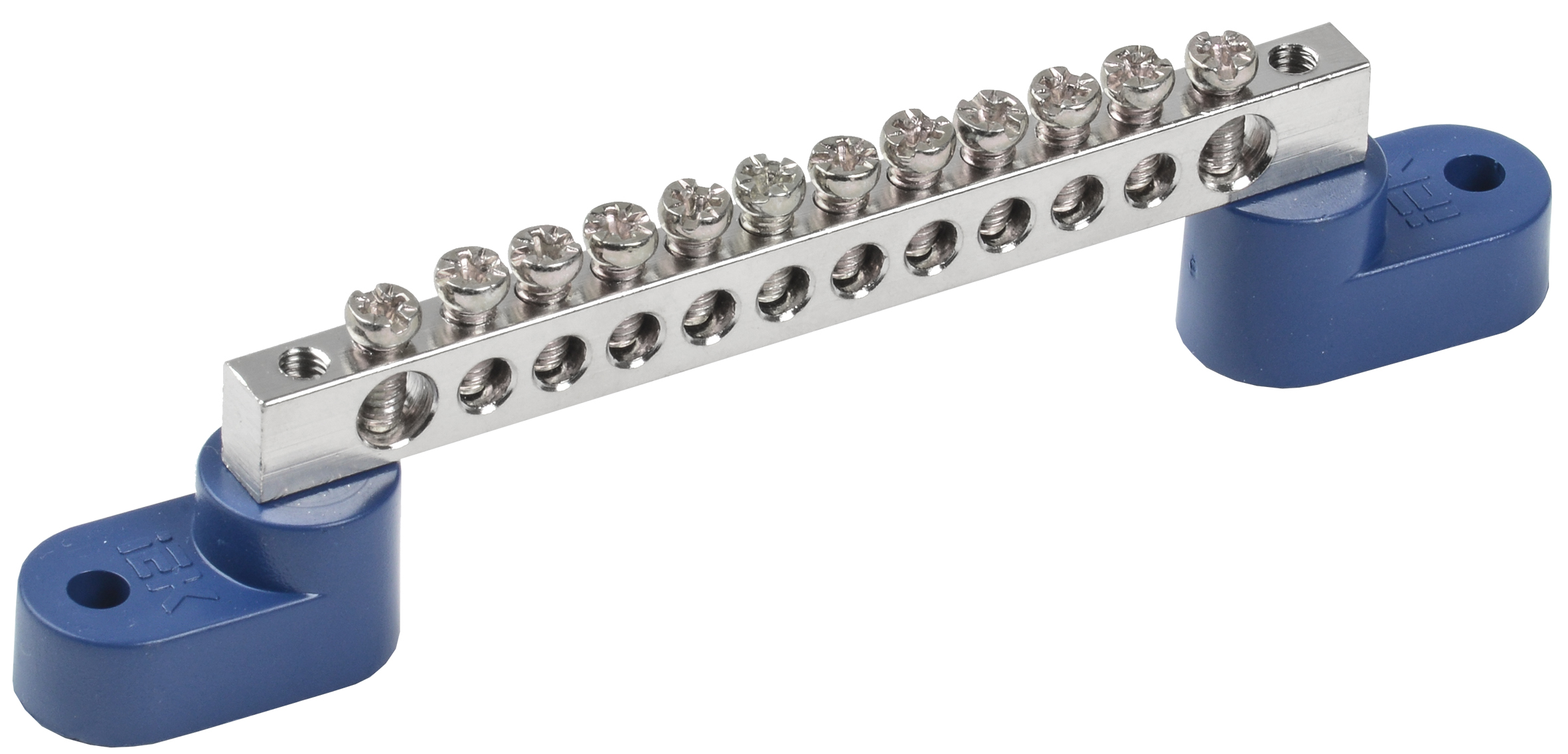 Шина N "ноль" на двух угловых изол. Ni ШНИ-6х9-12-У2-С IEK