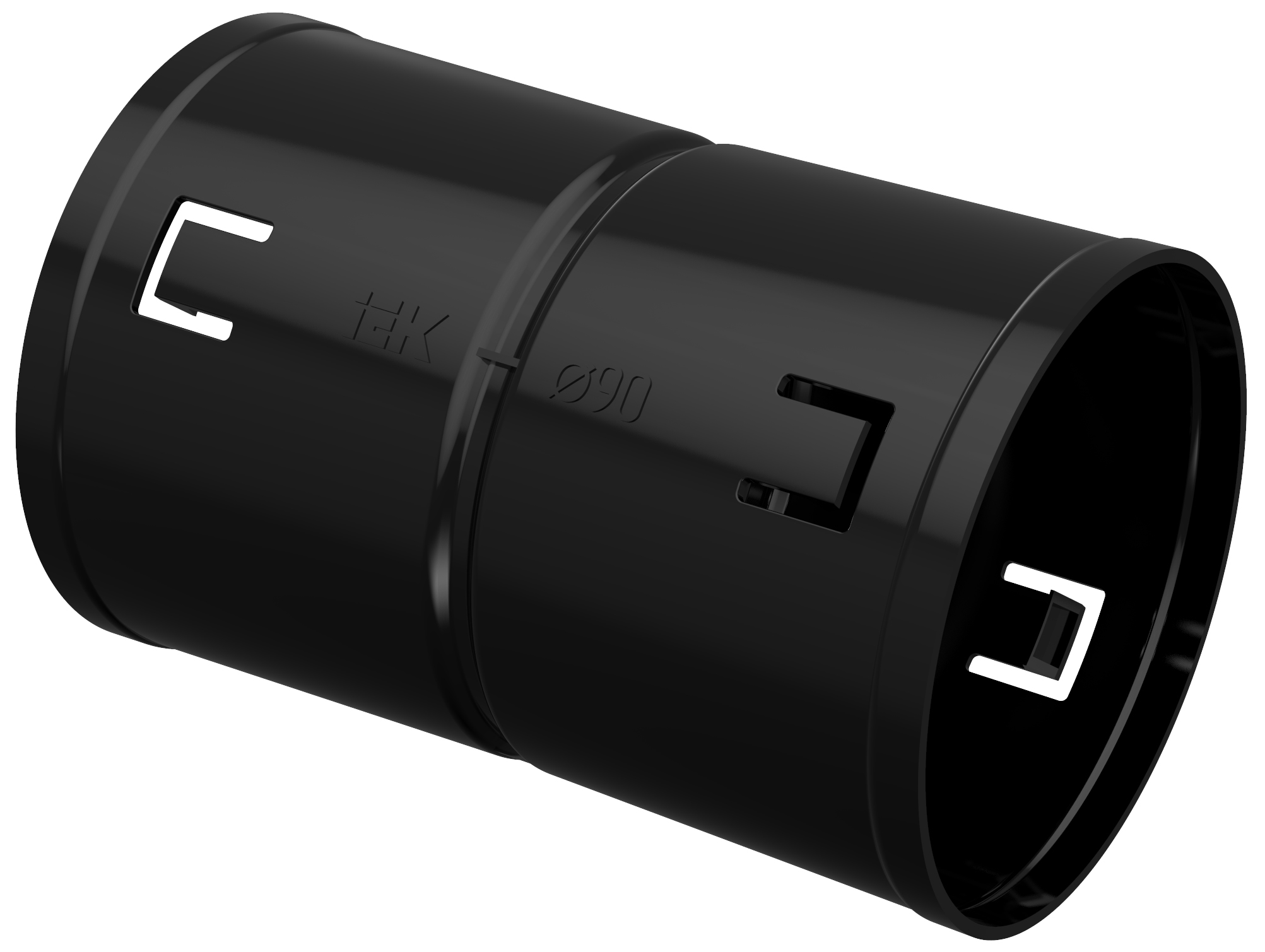 ELASTA Муфта соединительная для двустенной трубы d=90мм IEK