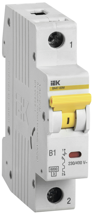 KARAT Авт. выкл. ВА47-60M 1P B 10А 6кА IEK