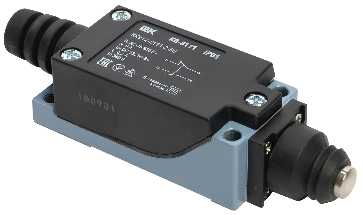 Выкл. конц. КВ-8111 толкатель купольный IP65 IEK ,KKV12-8111-2-65 , Ввезен из РФ. Код ОКРБ 007-2012: 27.33.11