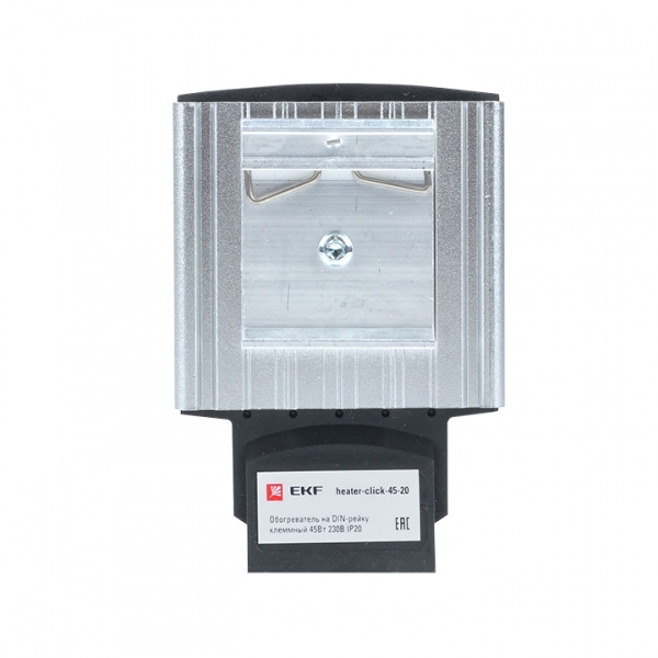 Обогреватель на DIN-рейку клеммный 45Вт 230В IP20 EKF PROxima, heater-click-45-20 , Ввезен из РФ