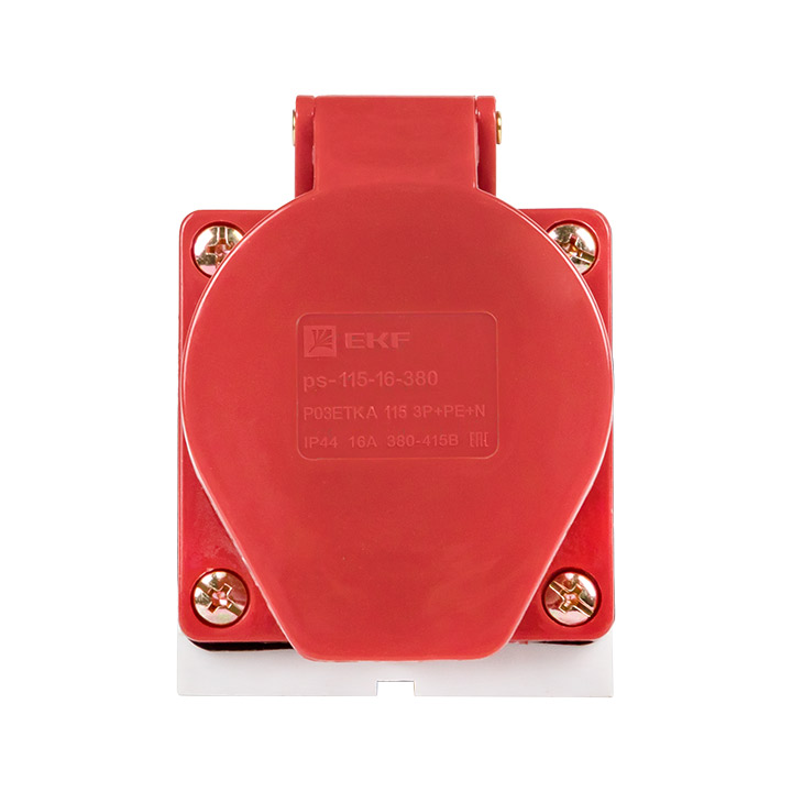 Роз. стац. наруж. 115 3Р+РЕ+N 16А 380В IP44 EKF , ps-115-16-380, Ввезен из РФ